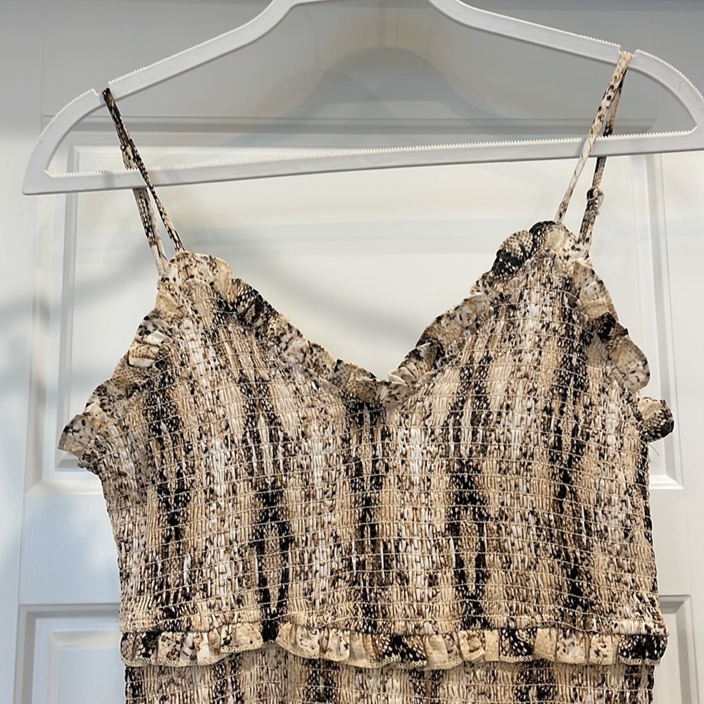 Snakeskin pattern bodycon Dress - Picture 2 of 5